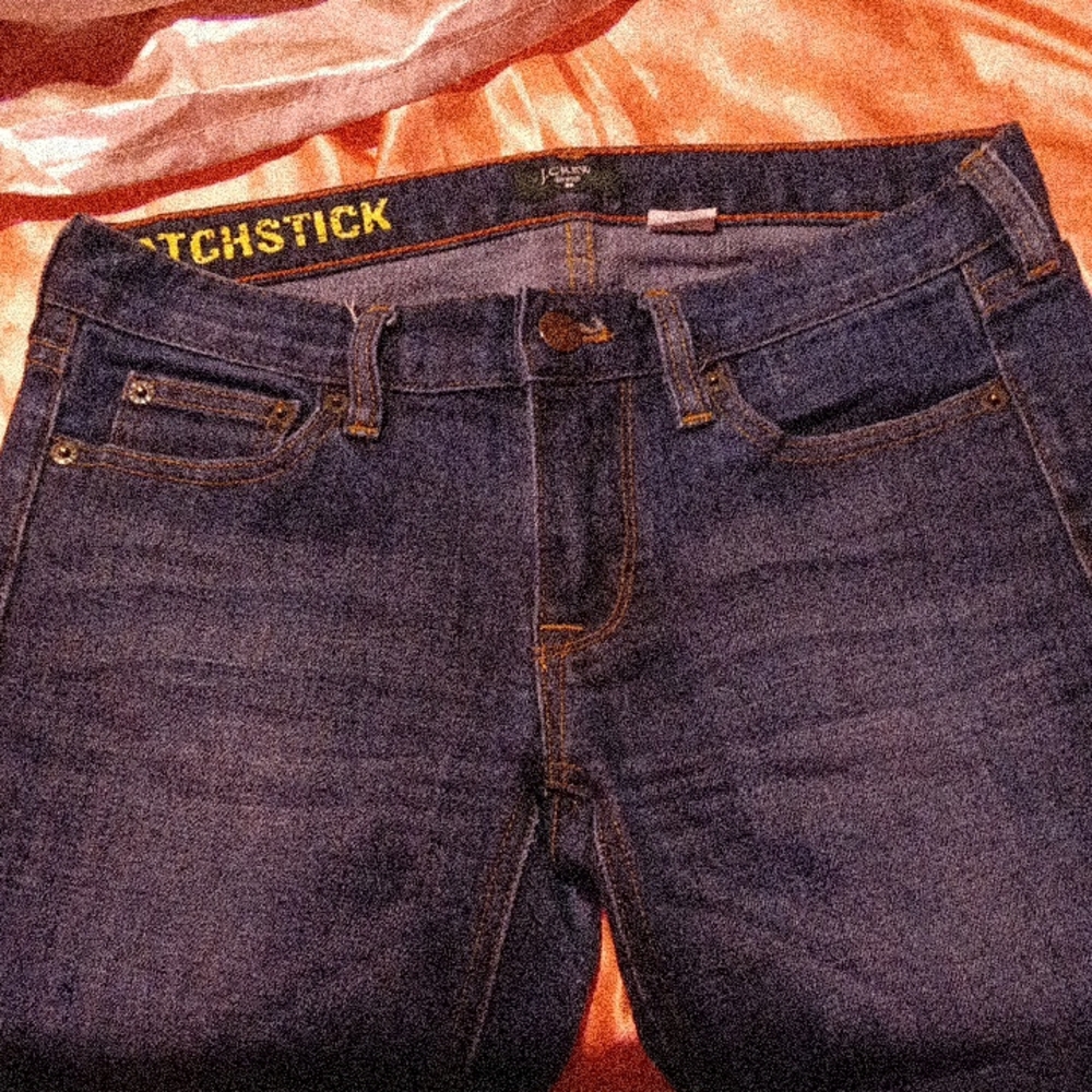Women's J.CREW Matchstick stretch Blue Jeans Sz. 26s